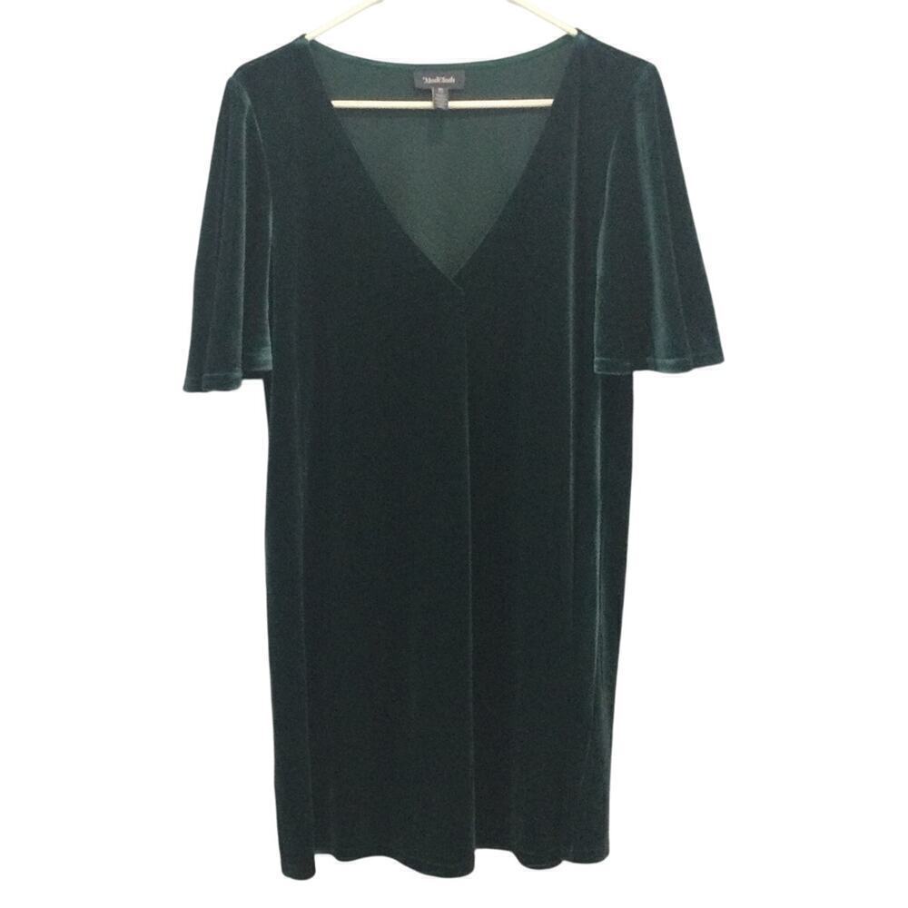 ModCloth Womens Velvet Dress Size‎ M Forest Green Fairy Grunge Formal Christmas
